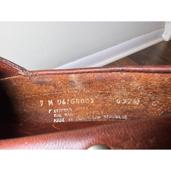 VTG G.H. Bass Seafarer Brown Leather Deck Shoes Loafers Unisex Size 7M / 8.5W main image 4
